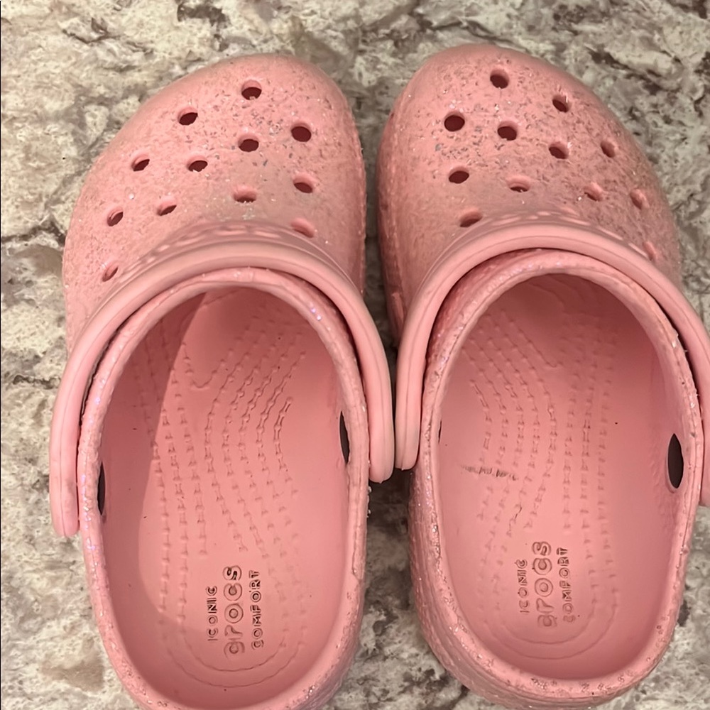 Kids Pink Crocs Clogs